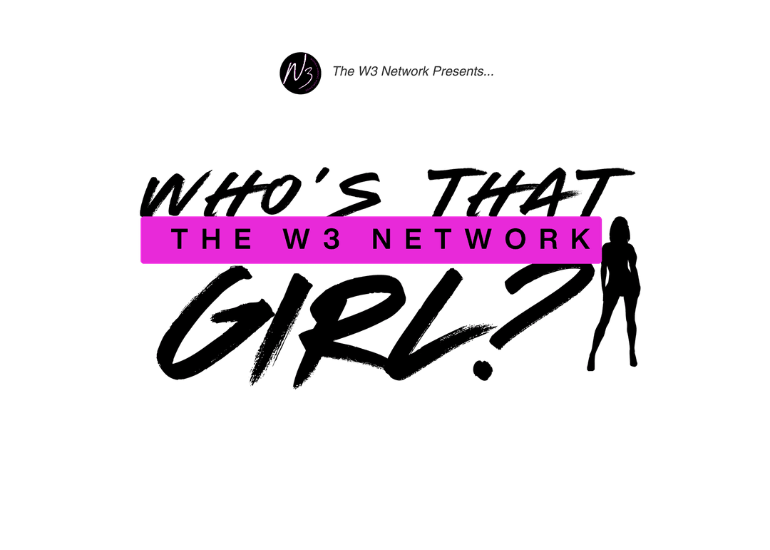 Who's That Girl? interview series logo — The W3 Network show for women entrepreneurs